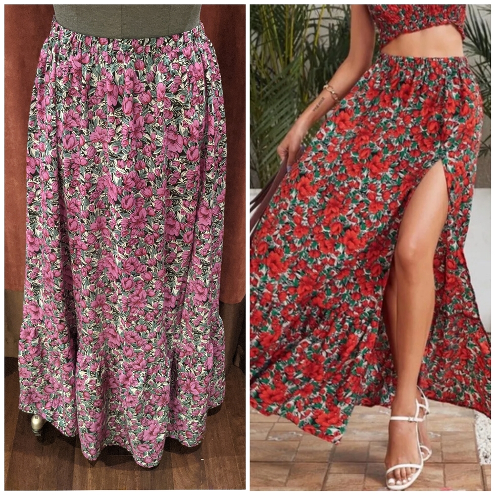Floral Maxi Skirt